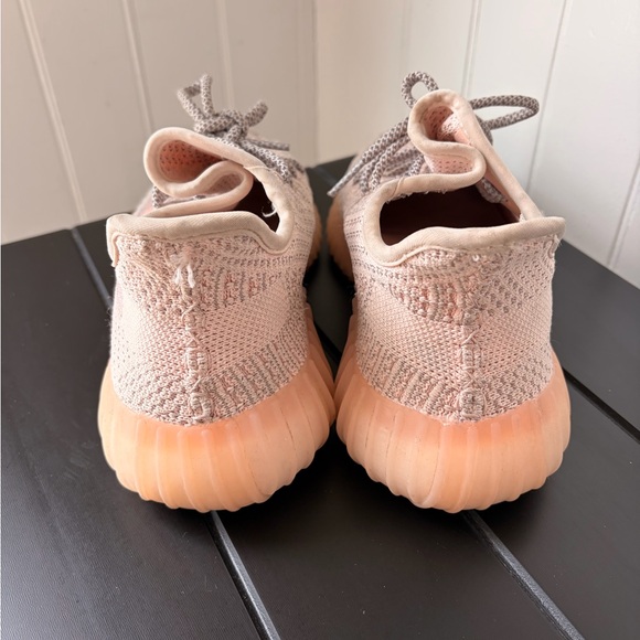 Adidas Yeezy Boost 350 V2 Pink Tan Sneakers - Picture 3 of 5